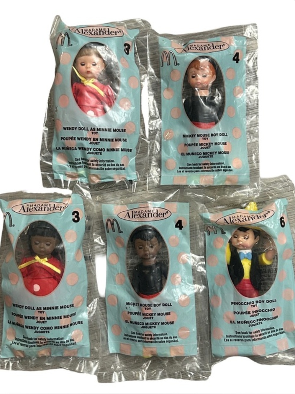 McDonald’s 2004 Factory Sealed Madame Alexander Happy Meal Collectible Dolls